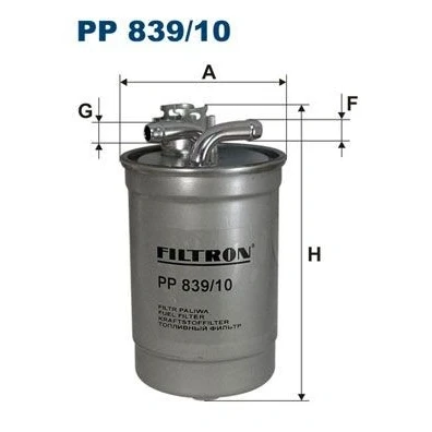 Imagen de FILTRON PP 839/10 Filtro Combustible de tubería 10 AUDI: A4 B7 Avant, A6 C6 Berlina, Berlina