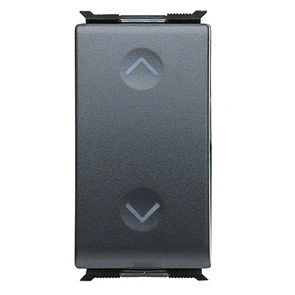 Imagen de Gewiss GW30034 Negro 1P botonera Panel de mandos (Negro, 10 A)