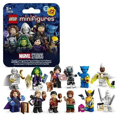 Imagen de LEGO 71039 Minifiguras Marvel 2ª Edición, 1 de los 12 Personajes Icónicos Disney+ para Coleccionar en Cada Bolsa Misteriosa, Incl. Lobezno, Ojo Halcón, She Hulk, Echo y Más (1 Pieza Aleatoria)