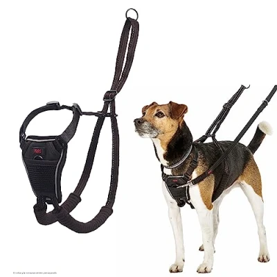 Imagen de Arnés anti tirones HALTI para evitar que tu perro tire de la correa, Ajustable, Ligero y Fácil Usar. Reflexiva Adiestramiento canino perros pequeños (Talla S)