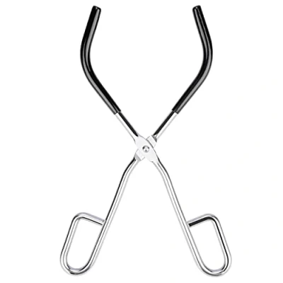 Imagen de stonylab Pinzas de Vaso Precipitados, Beaker Clamp Laboratorio Abrazadera para Precipitados Vasos con Mordazas Recubiertas Plástico, 25,5 cm Longitud