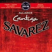 Imagen de CUERDAS GUITARRA CLASICA Savarez (510/AR) Alliance Cantiga Roja Tension Normal (Juego Completo)