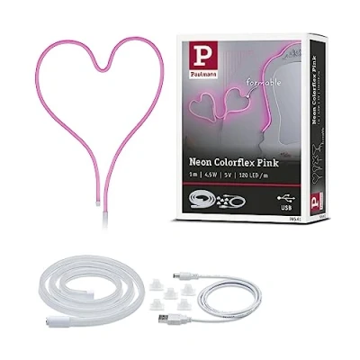 Imagen de Paulmann 70561 Strip LED Neon Colorflex incl. 1x4,5 W, banda luminosa, luz rosa, para doblar, plástico, tira