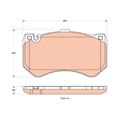Imagen de TRW GDB1907 Juego de pastillas freno preparado para indicador desgaste MERCEDES BENZ: Clase C Berlina, E GLC SUV