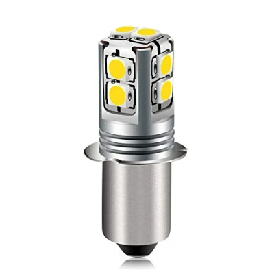 Imagen de Ruiandsion Bombilla LED P13.5S de 6 a 40 voltios, luz blanca V, 9 12 18 19,2 24 repuesto para linterna trabajo, sin polaridad