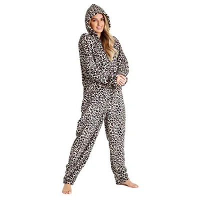 Imagen de CityComfort Pijama Entero Mujer, de Polar Suave Cómodo Calentito S XL (Marrón, M)