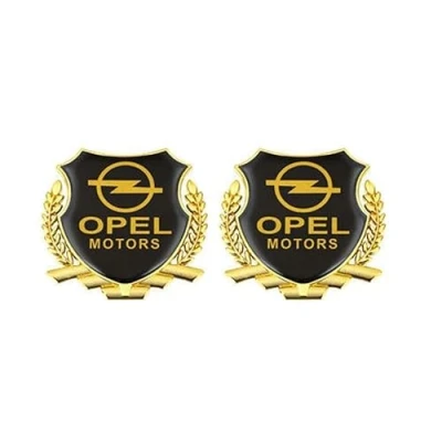 Imagen de CRTATE Coche Emblema, para Opel Vauxhall Corsa Antara Astra K J H G Frontal Capó Maletero Emblema Adhesivo Auto Logo Pegatina 3D Insignia Pegatinas Accesorios,A