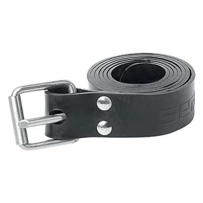 Imagen de SEAC Marseilles Cinturón para apnea, Longitud 145 cm, Made in Italy, Unisex Adult, Negro