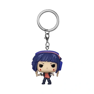 Imagen de Funko Pop! Keychains: My Hero Academia (MHA) Kyouka Jiro Hearing Hero: Earphone Jack Minifigura de Vinilo Coleccionable Llavero Original Relleno Calcetines Idea Regalo Anime Fans