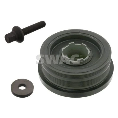 Imagen de SWAG 20 93 4166 Polea de Cigüeñal 4PK + 6PK 172 8 con tornillo, conector tubo BMW: 3 Berlina, 5 X3