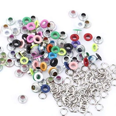 Imagen de We r Memory Keepers, ojales de metal, 4 colores, 100 juegos metálicos 5 mm, hebilla cuero para manualidades, accesorios ropa (color mezclado)