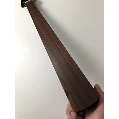 Imagen de 4 cuerdas sin trastes eléctrico bajo guitarra cuello arce 20Fret 34 pulgadas palisandro diapasón tuerca 42mm brillo DIY