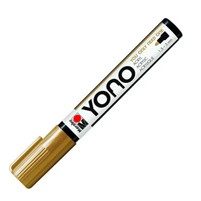 Imagen de Marabu YONO 12400103084 Rotulador acrílico versátil con punta redonda japonesa de 1,5 a 3 mm, base agua, resistente la luz y al para casi todas las superficies