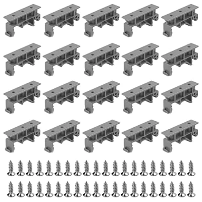 Imagen de 20 Piezas PCB DIN Soporte De Montaje Adaptador En Placa Circuito Impreso C45 Para Carril 45, 35 mm,