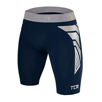 Imagen de TCA Pantalones Cortos CarbonForce Pro de Compresión para Hombre Azul Oscuro, S