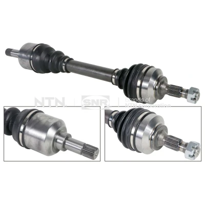 Imagen de SNR DK66.039 Árbol de transmisión Eje delantero, izquierda 630 CITROËN: C4 I Grand Picasso, Coupé, Hatchback, PEUGEOT: Partner II Furgón
