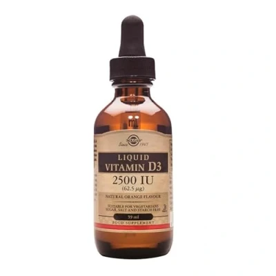 Imagen de Solgar Liquid Vita D3 Vitamina, liquído, 59 ml, 2500 IU