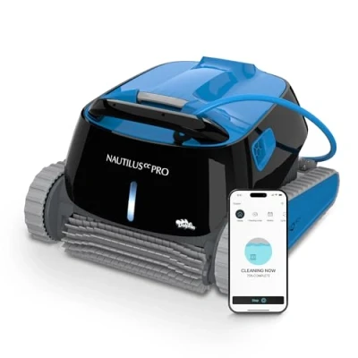 Imagen de Dolphin Nautilus CC Pro Robot limpiafondos automático para Piscinas enterradas y Desmontables de 15m Limpieza Fondo, Paredes línea flotación Control por la App