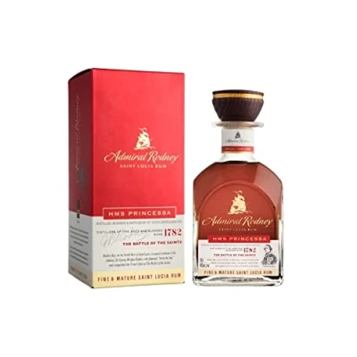 Imagen de Admiral Rodney HMS PRINCESSA Fine &amp; Mature Saint Lucia Rum 40% Vol. 0,7l in Giftbox