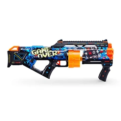 Imagen de XShot Skins Last Stand Game Over Pistola de Dardos con Cargador Tambor, 16 y Aspecto único