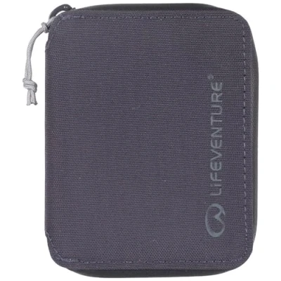 Imagen de Lifeventure Cartera Plegable con Cremallera Protegida RFID, Delgada para Viajes, Material Reciclable, Azul Marino