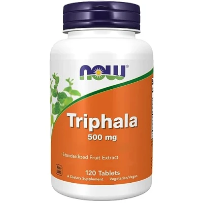 Imagen de Now Foods Triphala, 500mg, Con Magnesio y Calcio, 120 Comprimidos Veganos, Probado en Laboratorio, Sin Soja, Vegetariano, Gluten, No GMO