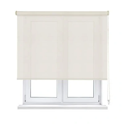 Imagen de VIEWTEX Estor Enrollable Screen Apertura 10% Blanco Lino 90 X 190cm Fabricado en España Garantia 5 años