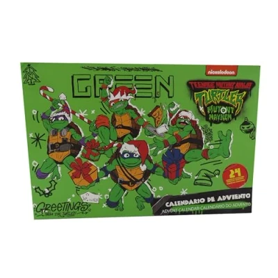 Imagen de CYP Brands Tortugas Ninja Calendario de adviento, Calendarios, Regalos, Navidad, Multicolor, Producto Oficial