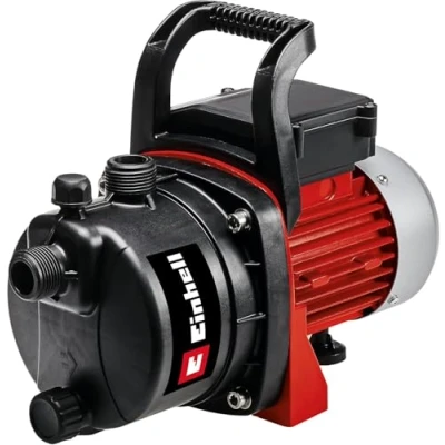 Imagen de Einhell Bomba de jardín GC GP 6538 (650 W, presión 3,6 bar, caudal 3.800 l/h, tornillo llenado agua, drenaje asa transporte), Color Negro, Rojo, Plata