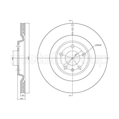 Imagen de Disco de freno METELLI 23 1315C