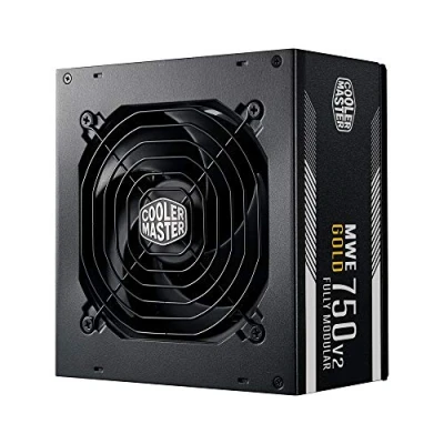 Imagen de Cooler Master MWE 750 Gold V2 Fuente de Alimentación 750W Modular (Enchufe EU), 80 PLUS Gold, Cableado Negro Plano, Ventilador HDB 120 mm, Umbral Alta Temperatura 5 Años Garantía