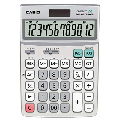 Imagen de Casio DF 120ECO Calculadora básica, plateado