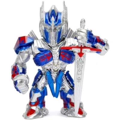 Imagen de Jada Toys Transformers Optimus Prime 253111002 Figura Decorativa (10 cm), Color Plateado y Azul
