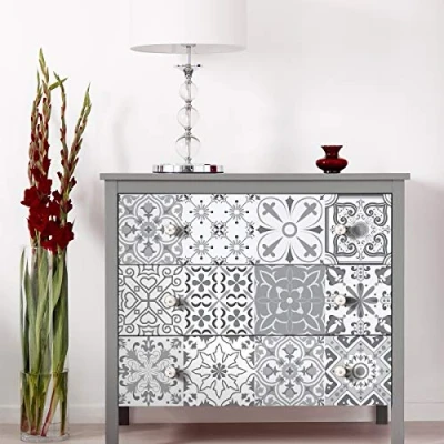 Imagen de Ambiance Sticker col tiles mob RJ A755_10x10cm Pegatinas de Pared, Vinilo, Modelo 4, H50 x L60 cm