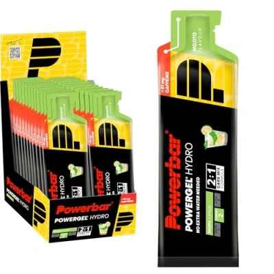 Imagen de Powerbar PowerGel Hydro Mojito 24x67ml Gel Energético de Alto Carbono + Sodio 51mg Cafeína