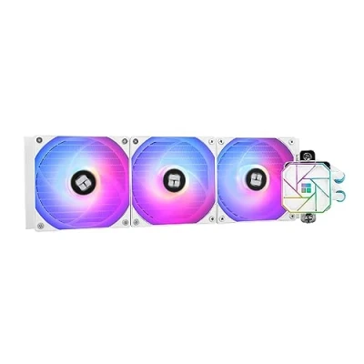 Imagen de Thermalright Aqua Elite 360 Blanco V3 Refrigerador de CPU líquido, filas refrigeración, 3 ventiladores PWM 120 mm, rodamientos S FDB, para AMD/AM4/AM5, INTEL