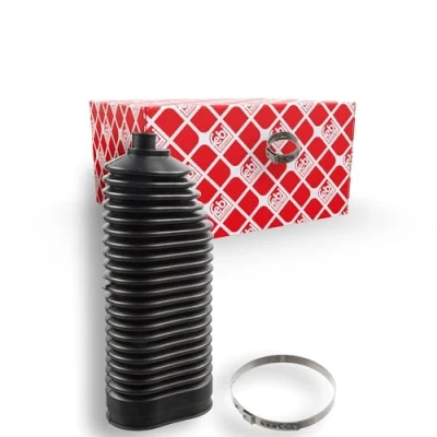 Imagen de FEBI BILSTEIN 101940 Juego de fuelle, dirección Caucho Eje delantero, derecha con abrazaderas MERCEDES BENZ: Clase B
