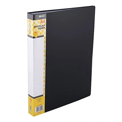 Imagen de D.RECT Juego de 40 Carpetas Polipropileno alta Transparencia Etiqueta Contenido la Columna Vertebral A4 Color : Negro