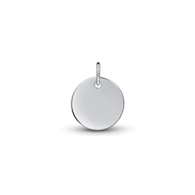 Imagen de Amberta Colgante Redondo Minimalista para Mujer en Plata de Ley 925: Liso Pulido