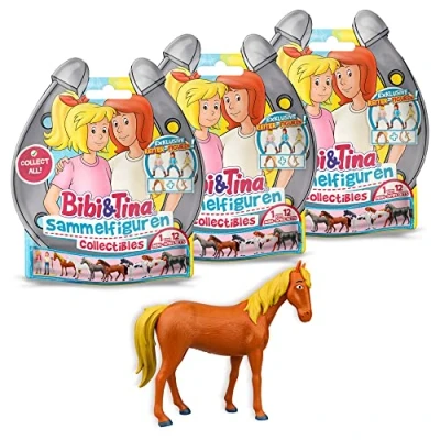Imagen de CRAZE Bibi und Tina 41246 Juego de 3 Figuras Juguete para coleccionar e intercambiar Granja Animales Caballos niñas Regalo Juegos a Partir años