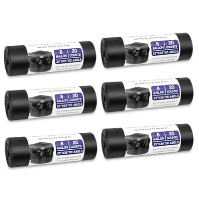 Imagen de Diealles Shine Bolsas de Aseo, 120 Piezas Aseo para Camping, 30 litros WC, Silla, Muebles Inodoro, Viajes, Senderismo