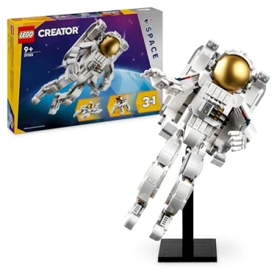 Imagen de Lego Creator 3 en 1 Astronauta Espacial de Juguete Convertible Figura Perro o Maqueta Nave Ataque, Regalo del Espacio para Niños y Niñas 9 Años Más 31152