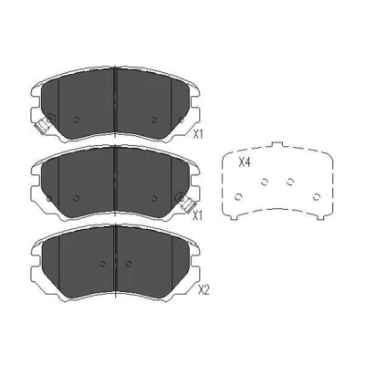 Imagen de KAVO PARTS KBP 3008 Juego de pastillas freno con avisador acústico desgaste HYUNDAI: Tucson, COUPE, Coupe II, KIA: Sportage Magentis II