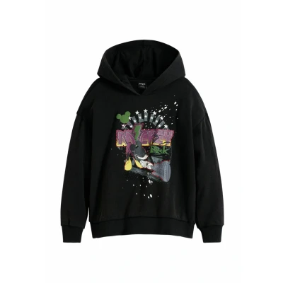 Imagen de Desigual Mickey ROCK Jersey con capucha para niños, Talla: 13/14a, Multicoloured