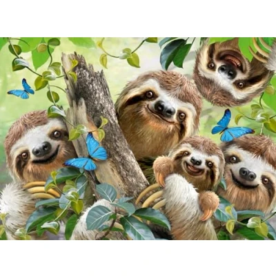 Imagen de Ravensburger 12000203 Selfie entre perezosos puzzle 500 piezas adultos y niños a patir de 12 años, animales