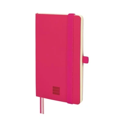 Imagen de Finocam Cuaderno Nexo Tapa Blanda Liso Fucsia Pequeño de Hojas Microperforadas Bolsillo y Portabolígrafo 72 Hojas,Ideal para Escribir Dibujar