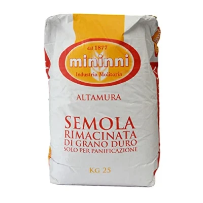 Imagen de MININNI SEMOLA RIMACINATA DI GRANO DURO KG.25