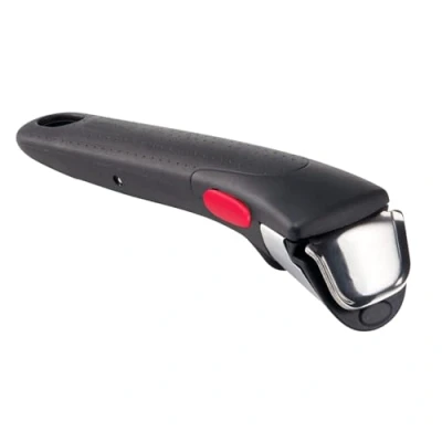 Imagen de Lagostina Mango extraíble Induction de Ingenio, resistente hasta 10 kg, fijación segura 3 puntos, diseño ergonómico, en plástico y acero, negro