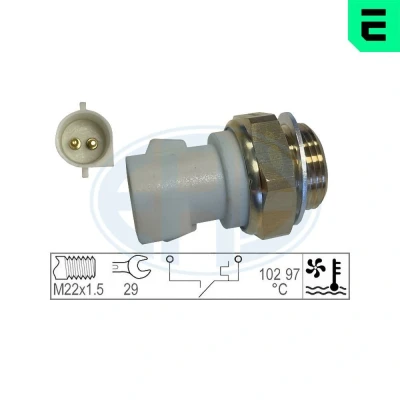 Imagen de ERA 330185 Interruptor de temperatura, ventilador del radiador M22 x 1,5 FORD: FIESTA 3, Sierra Mk2 Hatchback, ESCORT 4