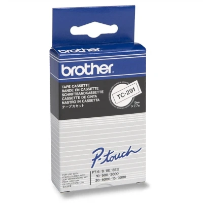 Imagen de Brother TC291 Cinta laminada (ancho: 9 mm, longitud: 7,7 m)